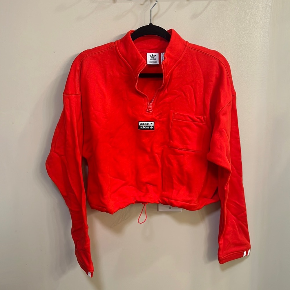 NWOT ADIDAS CROP SWEAT SHIRT SIZE XL